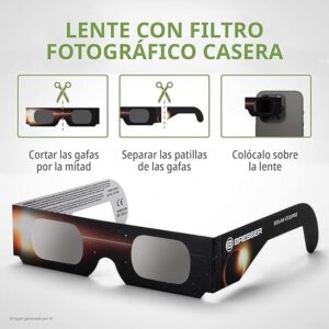 Amazon bresser gafas eclipse solar pack 3 und filtro fotográfico Amazon bresser gafas eclipse solar pack 3 und filtro fotográfico
