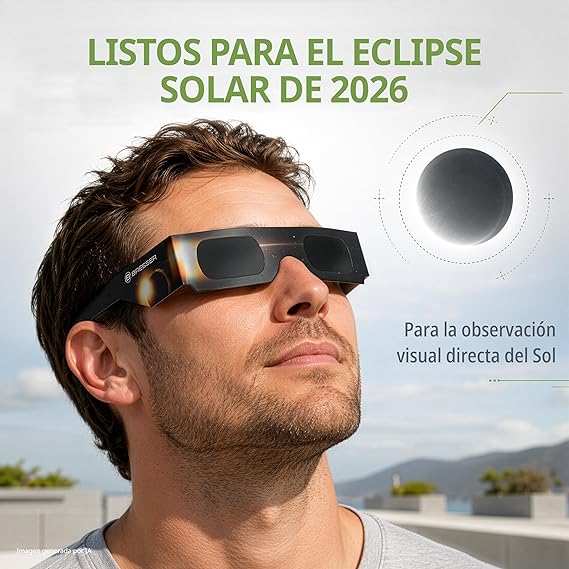 Bresser amazon gafas eclipse solar 3 unidades para observación directa Bresser amazon gafas eclipse solar 3 unidades para observación directa