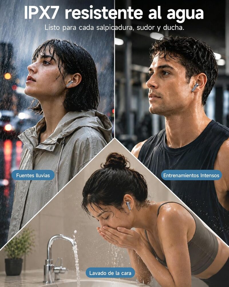 Amazon euqq auriculares cascos resistente al agua lavado de la cara Amazon euqq auriculares cascos resistente al agua lavado de la cara