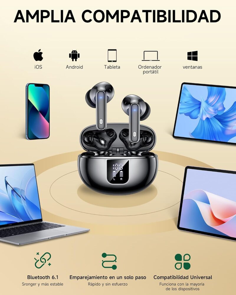 Amazon euqq auriculares cascos inalámbricos compatibilidad universal Amazon euqq auriculares cascos inalámbricos compatibilidad universal