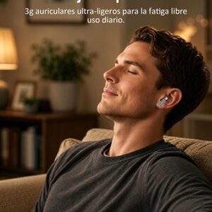 Euqq auriculares cascos inalámbricos ajuste perfecto ultra-ligeros fatiga libre uso diario Euqq auriculares cascos inalámbricos ajuste perfecto ultra-ligeros fatiga libre uso diario