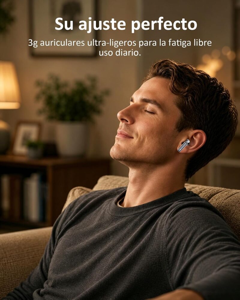 Euqq auriculares cascos inalámbricos ajuste perfecto ultra-ligeros fatiga libre uso diario Euqq auriculares cascos inalámbricos ajuste perfecto ultra-ligeros fatiga libre uso diario