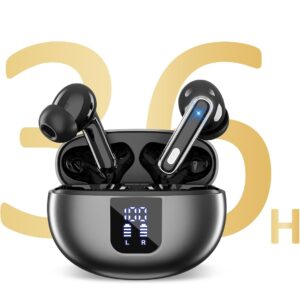 Euqq auriculares cascos inalámbricos bluetooth 6 sonido estéreo hi-fi 36h con pantalla led Euqq auriculares cascos inalámbricos bluetooth 6 sonido estéreo hi-fi 36h con pantalla led