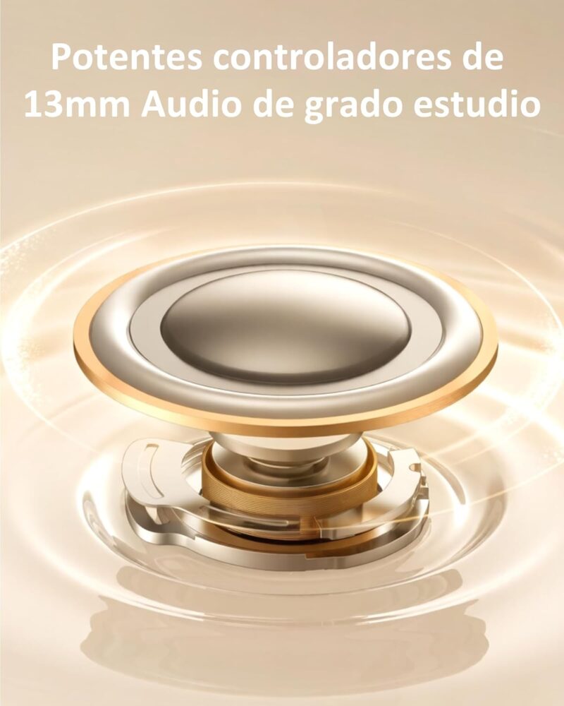Euqq auriculares cascos inalambricos bluetooth con controladores de audio Euqq auriculares cascos inalámbricos bluetooth con controladores de audio