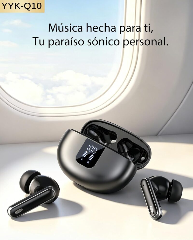 Euqq auriculares inalámbricos bluetooth amazon Euqq auriculares inalámbricos bluetooth 6. 1, ajuste cómodo, 6 mics enc, 36h