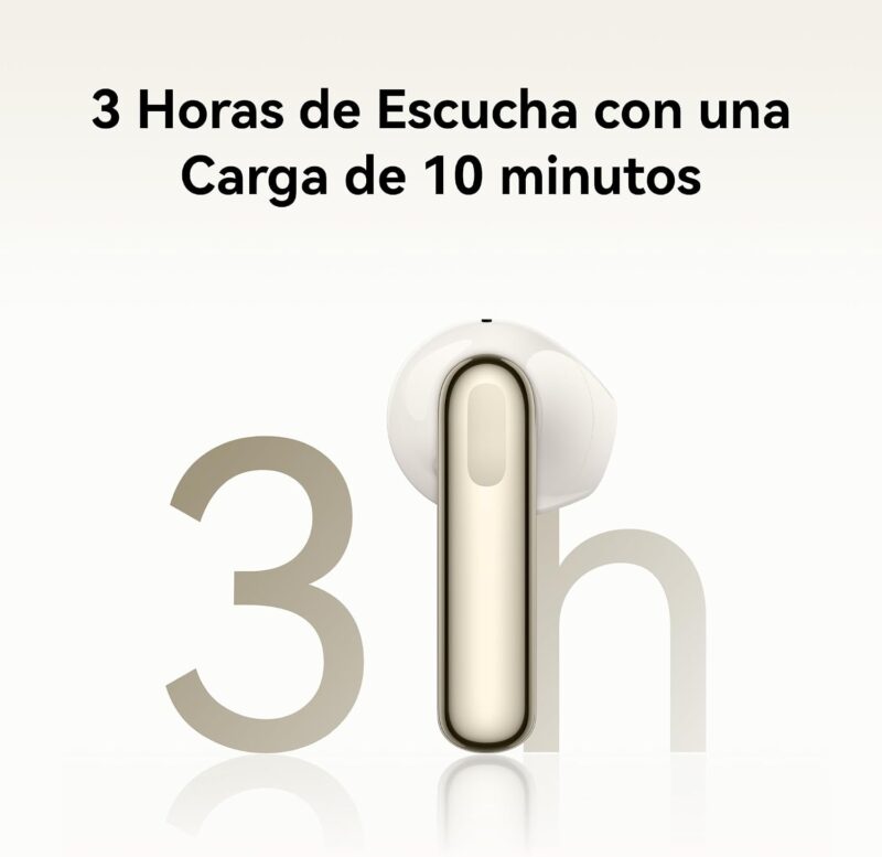 Auriculares huawei con 10 minutos de carga dura 3 horas Auriculares huawei con 10 minutos de carga dura 3 horas