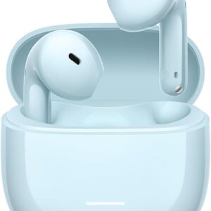 Auriculares inalámbricos xiaomi redmi buds 8 active en su estuche Auriculares inalámbricos xiaomi redmi buds 8 active en su estuche, mostrando su diseño ergonómico semi in-ear
