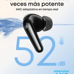 Soundcorep31¡ 52db Auriculares inalámbricos anker soundcore con cancelación de ruido - sonido premium y graves profundos