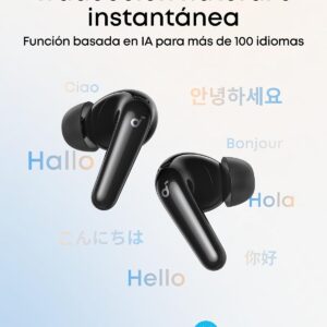 Sonudcore p31¡ traducción a mas de 100 idiomas Auriculares inalámbricos anker soundcore con cancelación de ruido - sonido premium y graves profundos